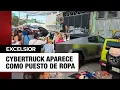 Cybertruck de modelo Vanessa Bohorquez aparece como puesto de ropa en Cancun