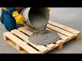 Download Lagu Amazing Creations from Cement and Wooden Pallets, DIY Garden Decorations From Recycled