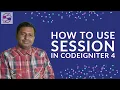 Session library in Codeigniter 4 in Urdu Create and destroy session ci4 session Hindi Flas ata