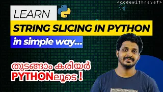EP 09 String in Python String Slicing Python Malayalam For Beginners