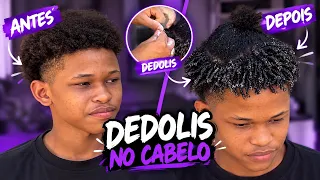 FINALIZANDO O CABELO DE UM INSCRITO | COMO FAZER DEDOLISS EM CABELO CRESPO? 