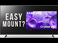 Samsung U8000F Wall Mount VESA Size Screws Setup Tips