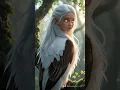 Download Lagu #FantasyBeauty – The Enchanted Brown \u0026 White Bird Girl | Magical Forest Hybrid Creature Animation