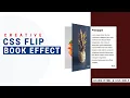 CSS FLIP BOOK ON CLICK USING HTML AND CSS ONLY CREATIVE FLIP BOOK EFFECT
