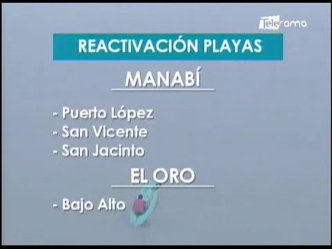 Hoy solamente reabrirán 13 playas de Ecuador