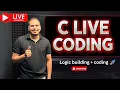 c live coding switch case and problems