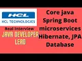 Ep3 HCL java developer lead interview questions and answers HCL interview 2022 pattern