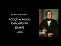 SCHUBERT Adagio e Rondo Concertante for Piano Quartet in F major (D.487) Score