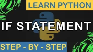 If Statement in Python - Python Step By Step