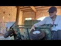 Change tires on utility cart