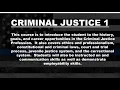 CTE Criminal Justice curriculum guide