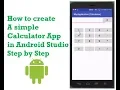 06 How to Create a Simple Windows Type Calculator app in Android Studio Part 1
