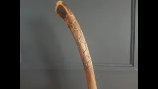 SIMPLE WALKING STICK PATTERN - carving