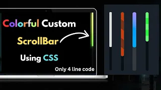 Make Custom Scrollbar using Html CSS