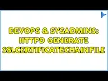 DevOps SysAdmins httpd generate SSLCertificateChainFile