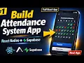 Build Student Attendance System App in React Native Expo Hindi Full Stack Supabase Project
