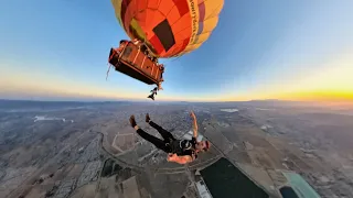 The Best Way to Start a Morning: Hot Air Balloon Skydive!