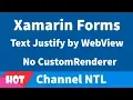 Xamarin Forms Text Justify without CustomRenderer