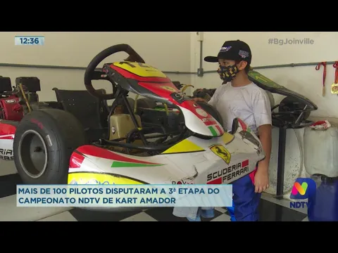 Mais de 100 pilotos disputaram a 3ª Etapa do Campeonato NDTV de Kart Amador