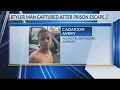 TDCJ Tyler man back in custody after walking away from Brazoria prison
