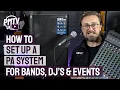 Download Lagu How To Set Up A PA System - 3 Easy Steps For Bands, Singers \u0026 DJ's