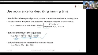 CS460 - Divide and conquer maximum subarray problem