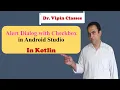 Alert Dialog with CheckBox in Android Studio