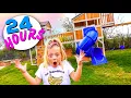 Everleigh Spends 24 Hours In Her Backyard Playground
