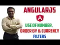 How to use Number Currency and orderBy Filters in AngularJS
