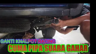 crazy change your kijang exhaust with just the pipe the sound is crazy awesome this is the solu 