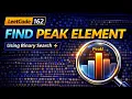 LeetCode 162 Find Peak Element Binary Search Golang