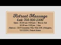 Thai Massage Therapist In Arlington VA - Retreat Massage