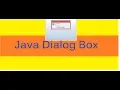 Java Dialog Box Example JOptionPane Dialog box example