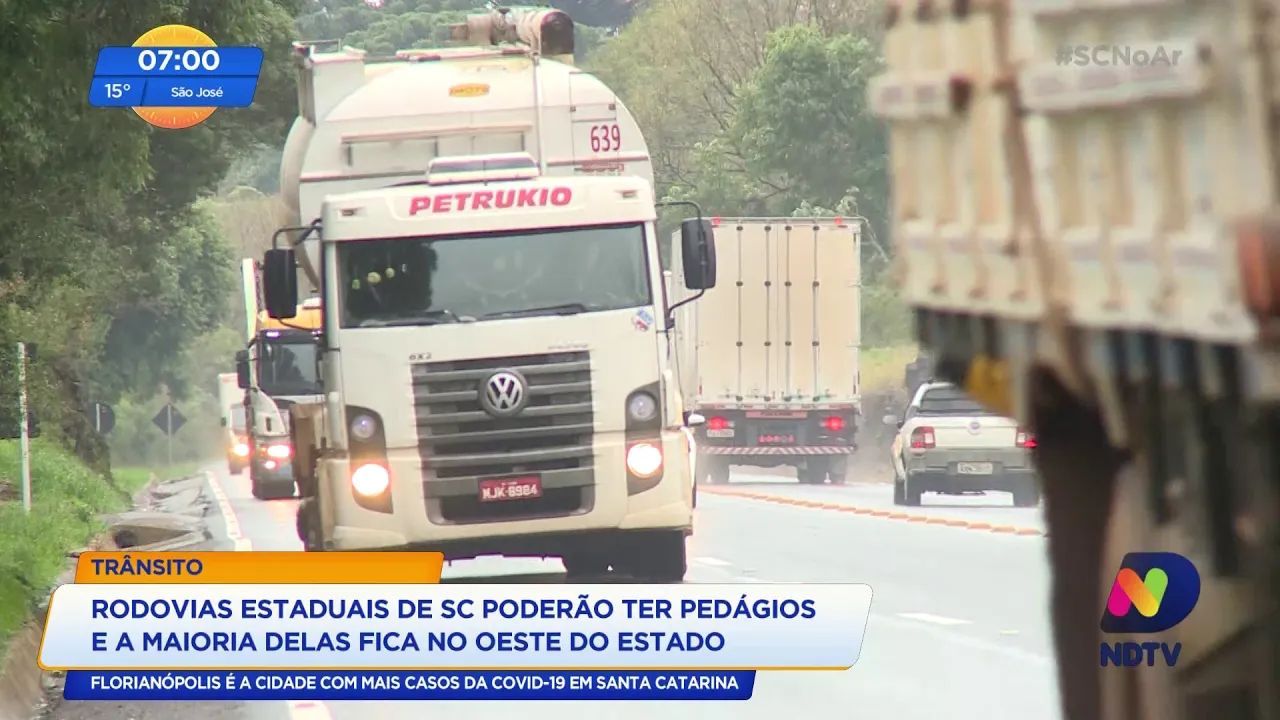 Rodovias estaduais de Santa Catarina poderão ter pedágios