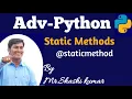 Static Methods In Python