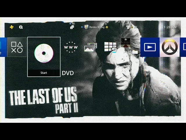 The Last of Us Part II Grunge Theme PS4