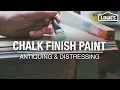How to Use Chalk Finish Paint Antiquing and Distressing Tips