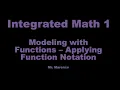 IM1 - Modeling with Functions