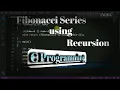C Programming Fibonacci Series Program using Recursion