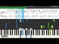 Download Lagu TheFatRat \u0026 RIELL - Hiding In The Blue - Piano tutorial and cover (Sheets + MIDI)