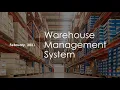 Warehouse Management System(WMS)