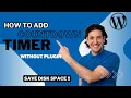 How to Add a Countdown Timer Without Plugins Live Demo