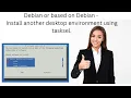 Debian - Install another desktop environment using tasksel