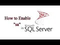 How to Enable sa Login in SQL Server M R Tips