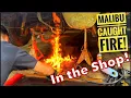 Wife and Kids drive our Malibu Burnout car I made some mistakes