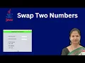 Java Program to Swap Two Numbers with user input Using NetBeans
