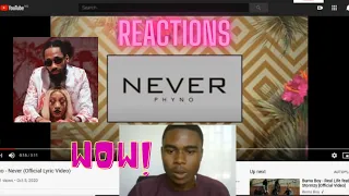 kk reactions phyno never official lyric video 