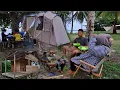Download Lagu Mendadak camping, tinggal dulu pondok hutannya, berburu kerang \u0026 kepiting, liburan di tepi pantai