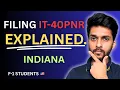 How to Fill INDIANA State Tax Forms IT-40PNR F-1 Students Non-Residents Part 11