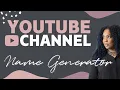 Username Generator - YouTube Name Generator for Vloggers